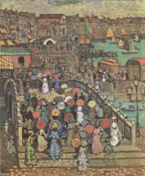 Ponte della Paglia in Venice (mk09, Maurice Prendergast